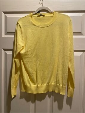 Elliott Lauren Women’s Crewneck Sweater - Lemon Yellow. Large